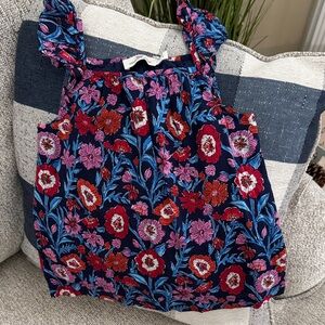 Vineyard Vines Kids Floral Top - Pink and Blue